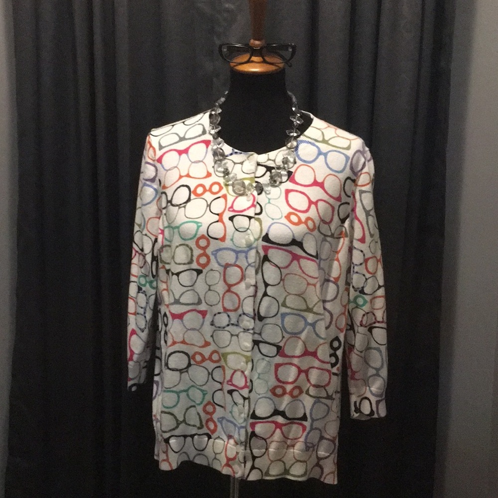 Talbots Glasses Cardigan